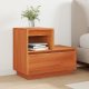 vidaXL Szafka Nocna Woskowy brąz 60 x 34 x 51 cm Lite drewno sosnowe 1