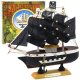 Model Kolekcjonerski Dekoracyjny Statek Żaglowiec Piracki Czarny 16x15cm LEAN Toys 1