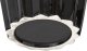 Wazon ceramiczny 26 cm karbowany czarny 5
