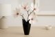 Wazon ceramiczny 26 cm wycięty czarny 7
