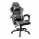 Fotel Varr VARR GAMING CHAIR BACKREST+ARMRESTS REGULATION 2 PILLOWS FOTEL GAMINGOWY FIORANO REGULACJA OPARCIA I PODŁOKIETNIKÓW 2 PODUSZKI GREY+BLACK [45841] 1