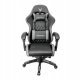 Fotel Varr VARR GAMING CHAIR BACKREST+ARMRESTS REGULATION 2 PILLOWS FOTEL GAMINGOWY FIORANO REGULACJA OPARCIA I PODŁOKIETNIKÓW 2 PODUSZKI GREY+BLACK [45841] 2
