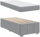 vidaXL Ramka łóżka Jasnoszary 90 x 200 cm tkanina 6
