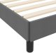 vidaXL Łóżko sprężynowe Inny ciemno szary 90 x 200 cm tkanina 10