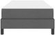 vidaXL Łóżko sprężynowe Inny ciemno szary 100 x 200 cm tkanina 7