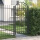 vidaXL Brama ogrodzeniowa Szary 100 x 250 cm Stal Malowana Proszkowo 1