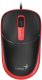 Mysz przewodowa, Genius DX-123, czarno-czerwona, optyczna, 1200DPI 1