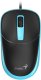 Mysz przewodowa, Genius DX-123, czarno-niebieski, optyczna, 1200DPI 1