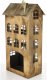Dekoracja - metalowy domek 45x23,5x14,5 cm  KEKERE tall 3