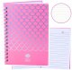 Notatnik W Linie Holograficzne Łuski Różowy A6 80 Kartek LEAN 1