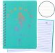 Notatnik W Linie Holograficzna Syrenka Turkusowy A6 80 Kartek LEAN 1