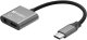 Adapter USB Sandberg USB-C - Jack 3.5mm + USB-C Srebrny  (USB-C Audio Adapter PD65W) 1