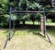 Siłownia ogrodowa + ścianka wspinaczkowa MONKEY BAR czarna metal CE 200kg 12