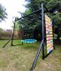 Siłownia ogrodowa + ścianka wspinaczkowa MONKEY BAR czarna metal CE 200kg 3