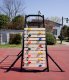 Siłownia ogrodowa + ścianka wspinaczkowa MONKEY BAR czarna metal CE 200kg 5