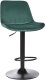 Zestaw 2 krzeseł barowych DUBROVNIK Welur Obrotowy Szmaragdowy 4