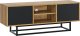 Szafka RTV 120cm Loft ONE FURNITURE Laminat Dębowy & Czarny 3