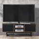 Szafka RTV 120cm Loft ONE FURNITURE Laminat Brąz Rustrykalny 1