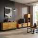 Szafka RTV 150cm Loft ONE FURNITURE - Laminat Dębowy 4