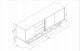Szafka RTV 150cm Loft ONE FURNITURE - Laminat Dębowy 8