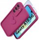 krainaGSM Etui do Samsung A16 5G silikonowe MATOWE serce + Szkło ochronne na ekran 9H 1