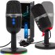 85-054# Mikrofon studyjny z podstawką blow led 5