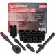 Forcekraft Zestaw narzędzi 1/2" 26el. (8-36mm) (6-kątnych) 1