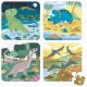 Janod Puzzle progresywne w walizce Dinozaury 4 układanki  6, 9, 12 i 16 elementów 2+, Made in France (stary indeks: J02657) 7