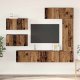 vidaXL Zestaw szafek RTV z półką Inny 6 pcs Stare drewno 30.5 x 30 x 90 cm (3393246) 1
