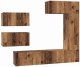 vidaXL Zestaw szafek RTV z półką Inny 6 pcs Stare drewno 30.5 x 30 x 90 cm (3393246) 2