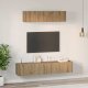 vidaXL Zestaw szafek RTV 4 pcs dąb artisan Średni 80 x 30 x 30 cm 4