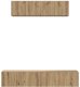 vidaXL Zestaw szafek RTV 4 pcs dąb artisan Średni 80 x 30 x 30 cm 7
