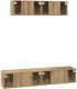 vidaXL Zestaw szafek RTV 4 pcs dąb artisan Średni 80 x 30 x 30 cm 9