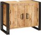 vidaXL Szafka pod umywalkę 71 x 33 x 58 cm Lite Drewno Mango, Stal 1