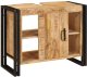 vidaXL Szafka pod umywalkę 71 x 33 x 58 cm Lite Drewno Mango, Stal 4