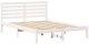 vidaXL Ramka łóżka Z zagłówkiem Biały 140 x 190 cm Lite drewno sosnowe 2