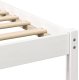 vidaXL Ramka łóżka Biały 90 x 190 cm Lite drewno sosnowe 9
