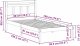 vidaXL Ramka łóżka Biały 90 x 190 cm Lite drewno sosnowe 10
