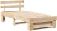 vidaXL Ramka łóżka Brązowy 100 x 200 cm Lite drewno sosnowe 2