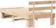 vidaXL Ramka łóżka Brązowy 100 x 200 cm Lite drewno sosnowe 8