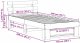 vidaXL Ramka łóżka Brązowy 100 x 200 cm Lite drewno sosnowe 10