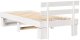 vidaXL Ramka łóżka Z zagłówkiem Biały 100 x 200 cm Lite drewno sosnowe 8