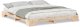 vidaXL Stelaż łóżkowy Brązowy 200 x 210 cm Lite drewno sosnowe 4