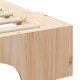 vidaXL Stelaż łóżkowy Brązowy 200 x 210 cm Lite drewno sosnowe 9