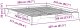 vidaXL Stelaż łóżkowy Brązowy 200 x 210 cm Lite drewno sosnowe 10