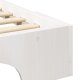 vidaXL Stelaż łóżkowy z przechowywaniem Biały 80 x 210 cm drewno 9