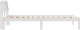 vidaXL Ramka Łóżka z Zagłówkiem i LED - Biała 100x200 cm, Lite Drewno Sosnowe 5