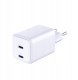3mk Hyper Charger PD 45W GaN QC4+ PPS 2C Super-Fast Charge 2.0 White 2