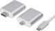 Adapter USB SilverStone Brak USB-C - HDMI USB-C - VGA USB-C - DisplayPort Mini Srebrny  (SST-EP11S) 10