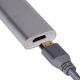 Adapter USB SilverStone Brak USB-C - HDMI USB-C - VGA USB-C - DisplayPort Mini Srebrny  (SST-EP11S) 3